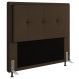 Cabeceira Ametista Para Cama Box King 195 cm Suede Marrom - D'Rossi