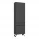 Paneleiro 2 Portas 62cm Veneza Multimóveis V3746 Preto
