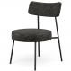 Poltrona Decorativa Para Sala De Estar Base Fixa Londres L02 Linho Chumbo - Lyam Decor