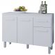 Balcao Com Tampo 3P 1G 120 cm Vitoria Branco Mobbs