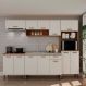 Cozinha Compacta Essência 100% MDF 12 Portas 1 Gaveta Frejó e Off White
