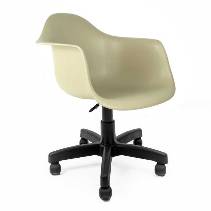 Cadeira de Escritório Secretária Office Preta e Fendi