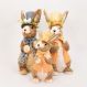 Coelhos de Páscoa Enfeite Decoração 3 Coelhinhos em Palha