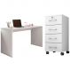 Mesa para Computador Gávea c/ Gaveteiro Gávea Branco