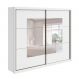 Image of Guarda-Roupa Casal com Espelho Toronto 2 Portas Branco LO224CL03LKQMOB