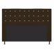 Cabeceira Estofada Dama 160 cm Queen Size Com Strass Suede Marrom - Amarena Móveis