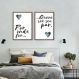 Quadro Casal Ser seu Par 88x60 2-60x43 Caixa Marrom