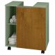 Gabinete Banheiro Pia de Coluna Pequin 56 cm Pistache Naturalle BECHARA