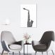 Quadro Instrumento Musical Saxone 100x70 Filete Branco