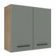 Armário de Cozinha Aéreo 70 cm 2 Portas Rustic/Cinza Agata Madesa