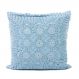 Capa para Almofada Crochet Azul 40x40cm