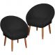 2 Poltronas Decorativa Moderna para Sala de Estar Recepção Reforçada MOBLAN decor