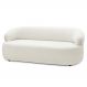 Sofá 2 Lugares Living Orgânico Sala de Estar 140cm Conka F05 Boucle Off White - Mpozenato