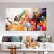 Quadro Decorativo Floral Contemporâneo, Tela em Canvas na Horizontal ideal para ambiente de Sala, Quarto e Hall de entrada (100x70 cm)