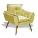 Poltrona Decorativa Opala - Amarelo