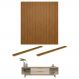 Conjunto Rack e Painel Frisado TV 75' Lance Tauri Off White
