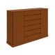 Cômoda Vedra 2 Portas 7 Gavetas Frassino