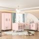 Conjunto Quarto Infantil Retro Toronto Rosa
