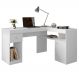 Mesa De Computador Com Porta E Gaveta Nilo Branco Fosco