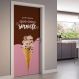 Adesivo de Porta Gente Que Ama Sorvete-83X210Cm