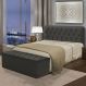 Kit Cabeceira Istambul+ Calçadeira Itálial Casal 140 CM Suede Cinza - D A Decor