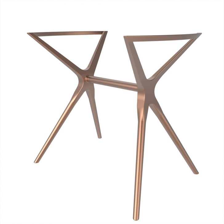 Image of Base Para Mesa De Cozinha Retangular Baletto Rosé (56x96 Cm) PLA-IM724TA03FVCMOB