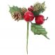 10 Ramos Maçã Decoração De Natal Artificial 18cm