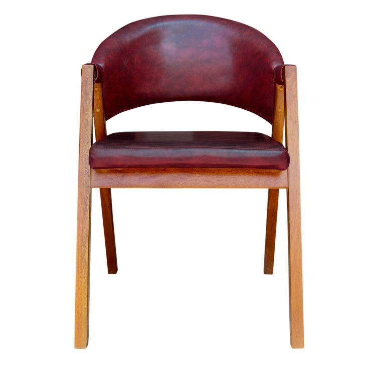 Cadeira Decorativa Antonela Courino Vermelho Modena - Montanaris Decor