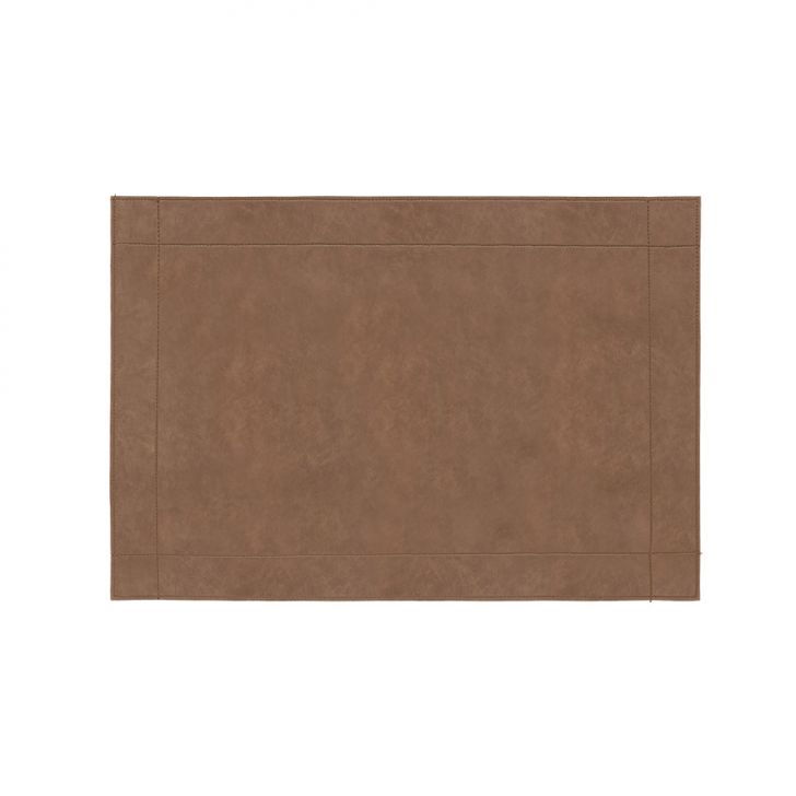 Jogo Americano Retangular Ravena Modern Marrom Castor