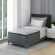 Cama Box com Colchão Solteiro Classic com Espuma D40 (62x108x198) Cinza