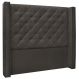 Cabeceira Estofada Cama Box Casal King Size Alteza 195cm Suede Cinza - Desk Design
