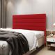 Cabeceira Atlas 195 para Cama King A-020 Couro Vermelho Aradecor