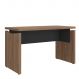 Mesa para Escritório Escrivaninha Tamburato MDP Nogal/Preto