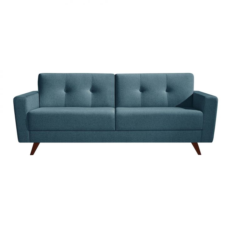 Sofá 2 Lugares Monet Linho Azul 160 Cm