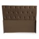 Cabeceira Casal Bela 140cm Para Cama Box Suede Marrom - DS Móveis