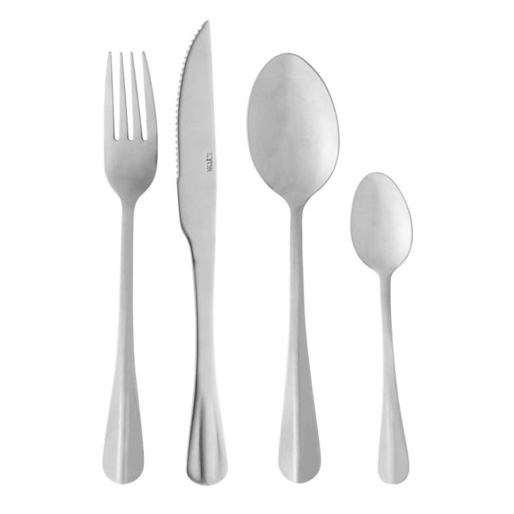 Conjunto de Talheres com 24 Peças Positano Prata