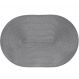 Kit 10 Americano Requinte Liso para Mesa Oval 30x45cm Chumbo