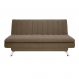 Sofá-Cama Casal 3 Lugares Paiva Suede Marrom