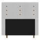 Cabeceira Cama Box Casal Queen Size Roma 160cm Corano Branco - Desk Design