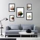 Kit 5 Quadros Flores Claras Modernas - com vidro