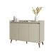 Buffet Aparador Retrô Delux 3 Portas Off White - MoveisAqui