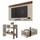 Conjunto Sala De Estar Painel Mesa Aparador Malha Caemmun