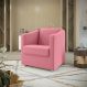 Poltrona Decorativa Mariana Suede Rosa Dal Poz Estofados