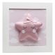 Quadro Decorativo Estrela Com Carinha Rosa Quarto Bebê Infantil Menina