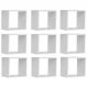 Kit 09 Nichos Organizador 30x30cm Branco - AJL Móveis
