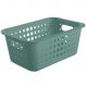 Caixa Organizadora Plástico 5l Casa Organize Cesto Closet Verde Eucalipto