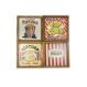 Kit 4 Quadros Decorativos Parede Madeira Mdf 20x80 Popcorn