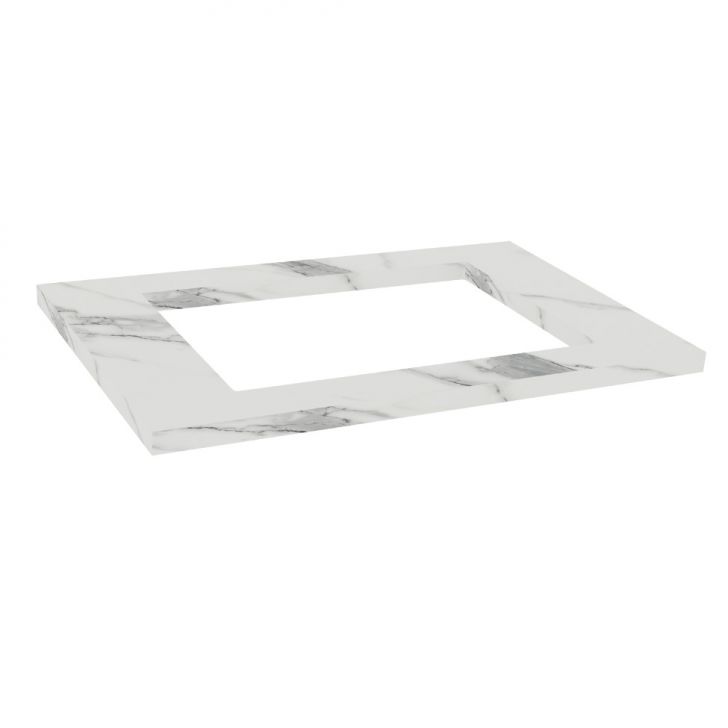 Tampo para Balcão Cooktop 4 Bocas Manhattan Calacatta 80 cm
