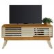Rack Bancada Tv 65 Pol 150 cm 2 Portas Frizz Cumaru Opala MADETEC