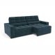 Image of Sofá 4 Lugares Retrátil e Reclinável Deluxe Molas Veludo Azul Marinho 268 cm KA161UP92OOHMOB